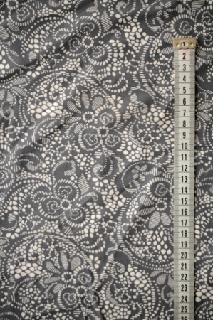 Бифлекс для купальников Кружевница серо - молочная 2