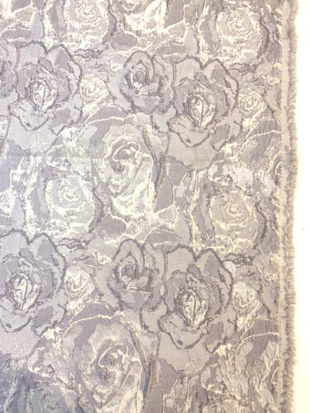 Жаккард "Объемные розы" жемчужный Жаккард "Объемные розы" жемчужный ткань