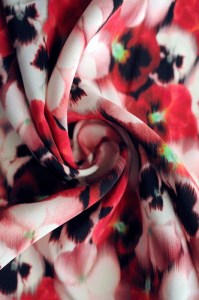 Шелк натуральный ФИАЛКИ