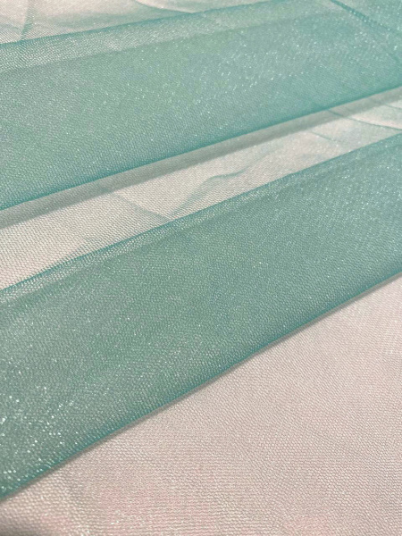 Фатин однотонный БИРЮЗОВЫЙ 100см. Фатин однотонный БИРЮЗОВЫЙ 100см. ткань