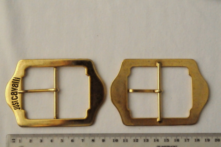 Украшение Декоративное УД-0026 Пряжка для одежды Большая золотистая 2