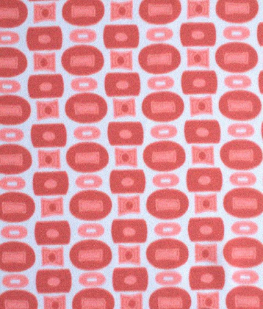 Креп плательно - блузочный КУБИКИ коралл