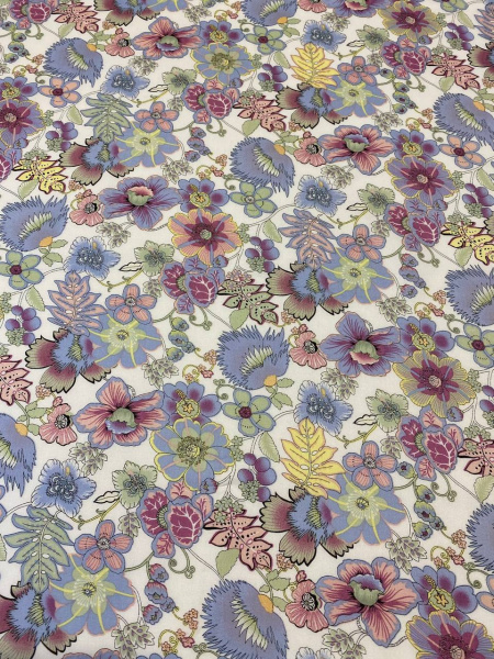 Вискоза ИЗЫСКАННЫЙ МИЛЬФЛЕР молочно-сливочный