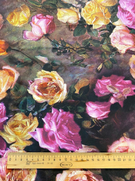 Кожа искусственная ОСЕННИЙ РОЗАРИЙ