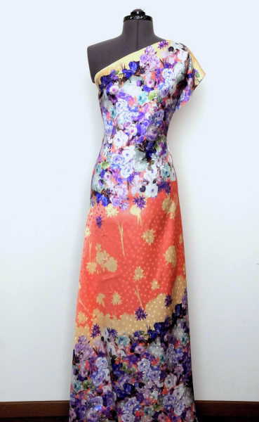 Шелк натуральный AMORE MIO коралл