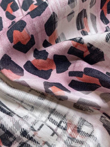 Джинс КЛЕТКА-ВАРЕНКА роза