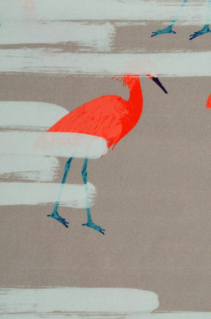 Креп плательно - костюмный Фламинго основной фон бежевый 1