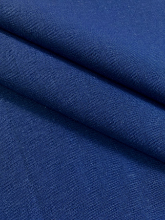 Лен однотонный СИНИЙ
