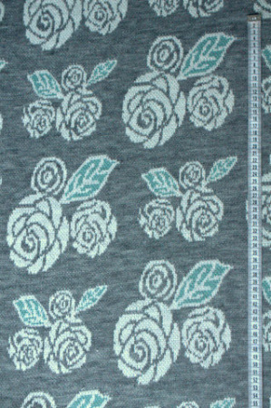 Трикотаж вязанный Зимние розый Серый 2