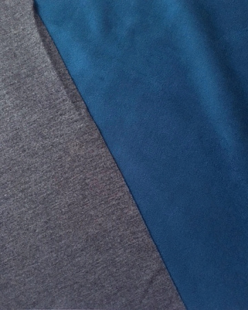 Замша МОРСКАЯ ВОЛНА  основа серый трикотаж