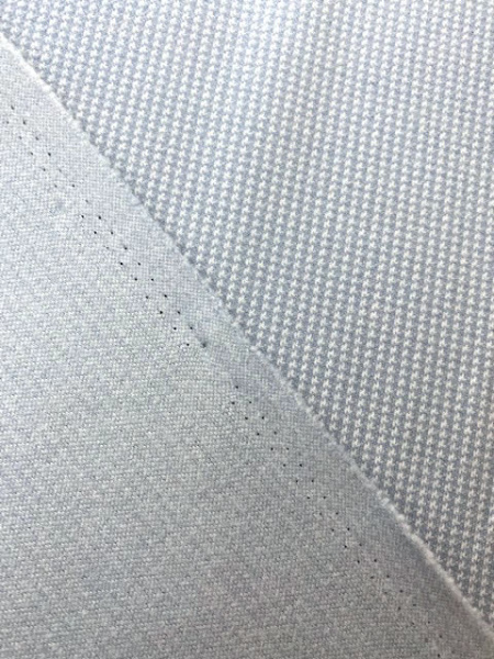 Трикотаж МЕЛКАЯ ГУСИНАЯ ЛАПКА серо-голубая полотно
