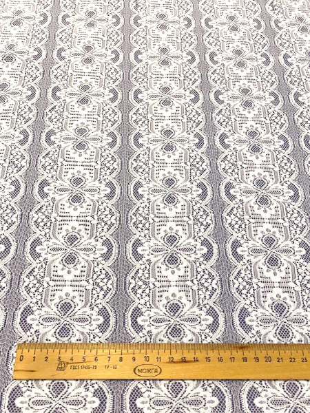 Кружевное полотно ВИНТАЖНОЕ белое ткань