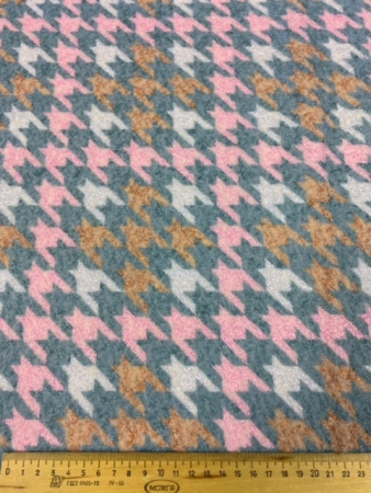 Ткань костюмно-пальтовая "Букле кирпично-розовое"