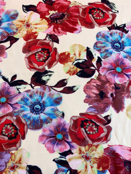 Штапель ЦВЕТЫ ЛЕТА 