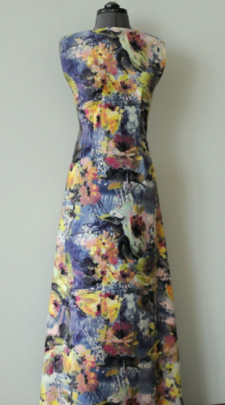 Трикотаж водолаз Осень сине-фиолетовый 5