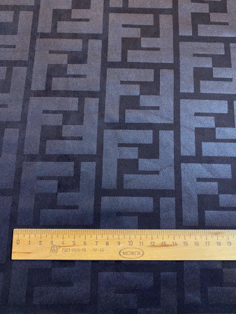 НОВИНКА! Замша однотонная ЛОГО черная