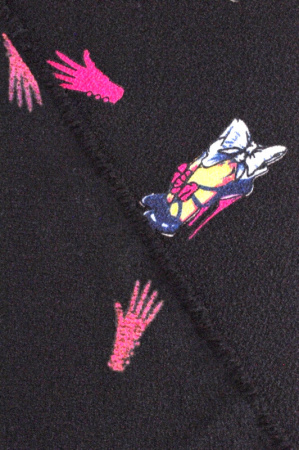 Креп плательный ДАМСКИЕ ШТУЧКИ черный