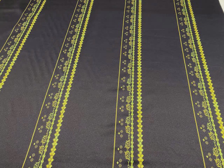 Креп ПОЛОСЫ С ОРНАМЕНТОМ