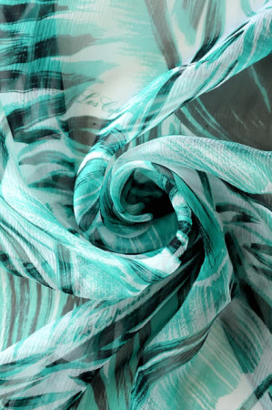 Крэш - шифон ОФЕЛИЯ бирюзовый