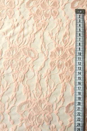 Гипюр "ПРОЗРАЧНЫЙ УЗОР" розовый ткань