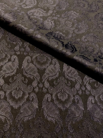 Жаккард "Праздничный" черный ткань