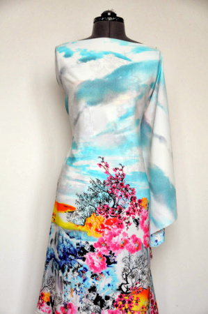 Креп плательно-блузочный ВОСТОЧНЫЙ САД 5