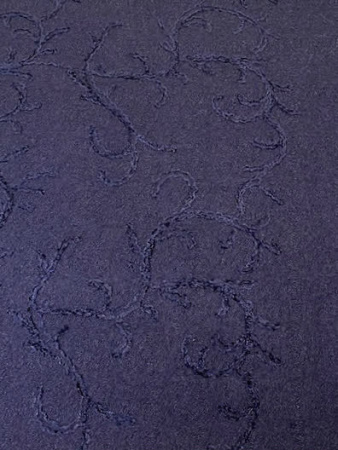 Лоден "Темно-синий" с вышивкой ткани