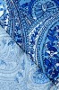 Бифлекс для купальников Пейсли сине - голубой 4