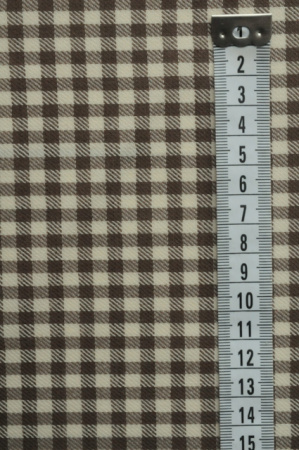 Плательно-Костюмная КЛЕТОЧКА Шоколадная 3