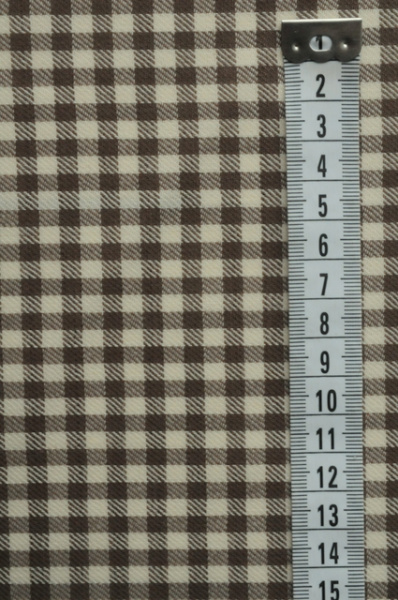 Плательно-Костюмная КЛЕТОЧКА Шоколадная 3