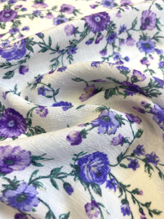 Вискоза ЦВЕТЫ ПРОВАНСА сирень
