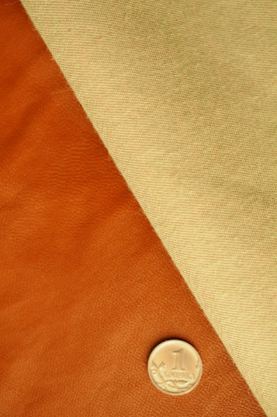 Искусственная КОЖА на тонкой вискозной основе Кирпичный 2