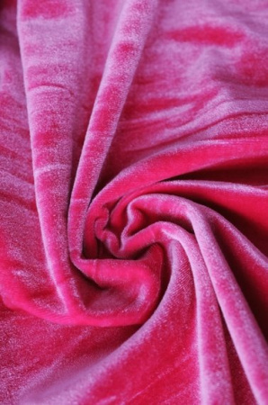 Велюр, цвет малиновый 4