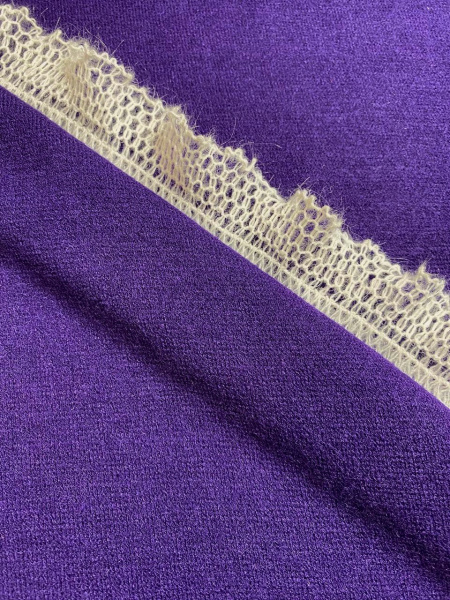 Трикотаж Ангора ТЕМНО - ФИОЛЕТОВЫЙ