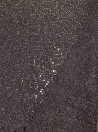 Лоден "Черный" с пайетками ткани