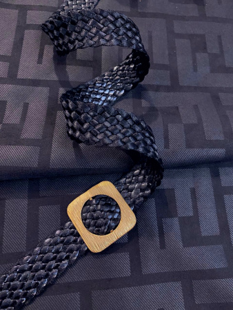 НОВИНКА! Замша однотонная ЛОГО черная