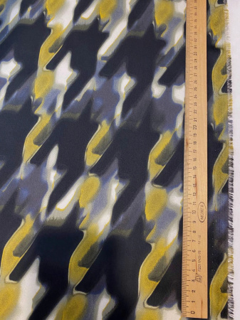 Шелк искусственный ЛАПКА КРУПНАЯ горчица