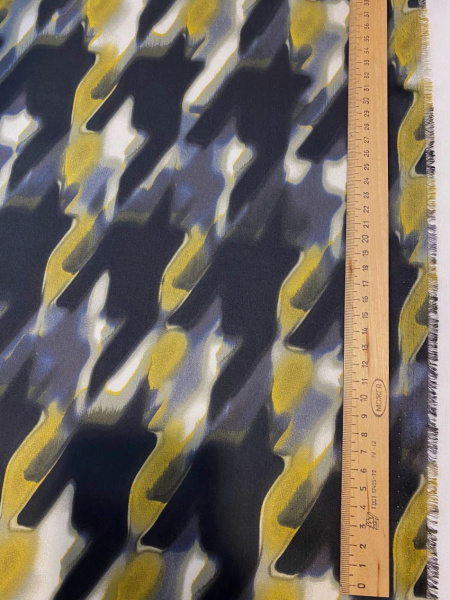 Шелк искусственный ЛАПКА КРУПНАЯ горчица