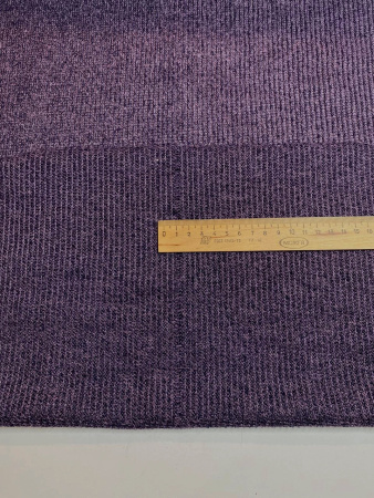 Трикотаж меланж с люрексом БАКЛАЖАН трикотажная ткань