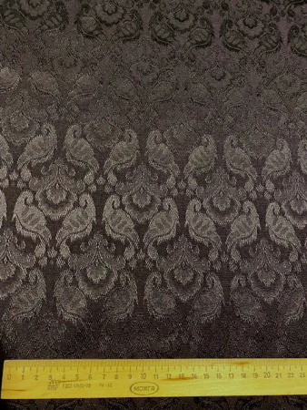 Жаккард "Праздничный" черный ткань