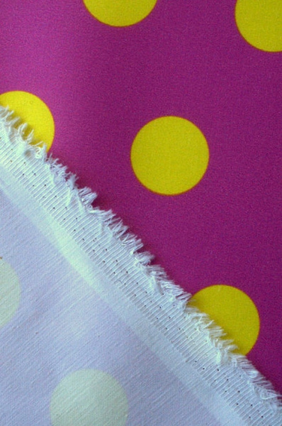 Хлопок ЯРКИЕ ГОРОШКИ яркая сирень