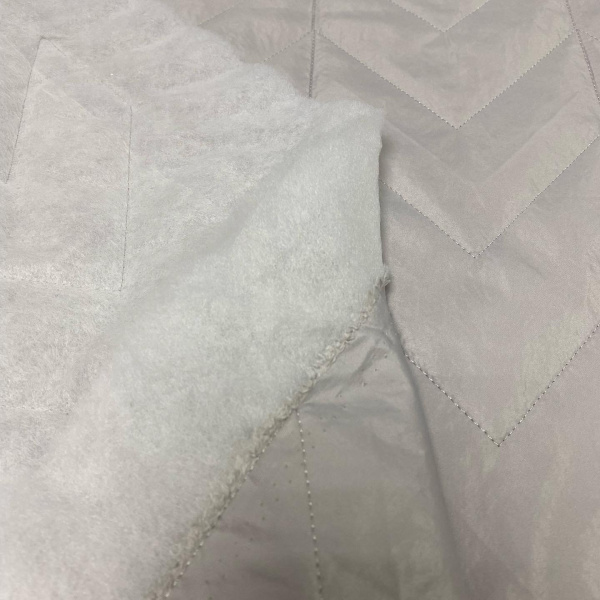 Стежка курточная "Зигзаг" серая