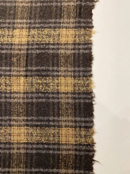 Твид ШОТЛАНДКА карамельно-шоколадная ткани