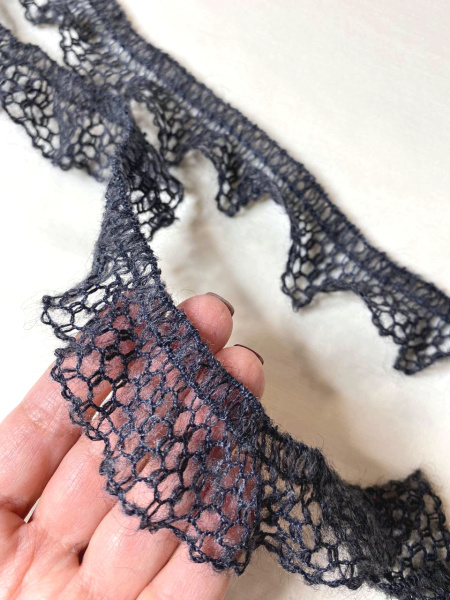 Кружево КУШ-0004 антрацит