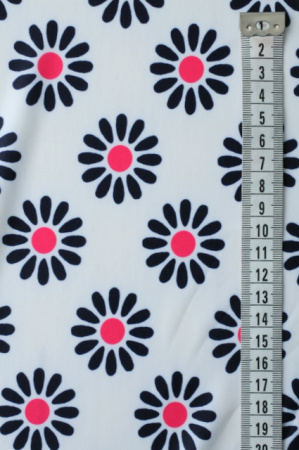 Бифлекс для купальников Ромашки темно-синие 3