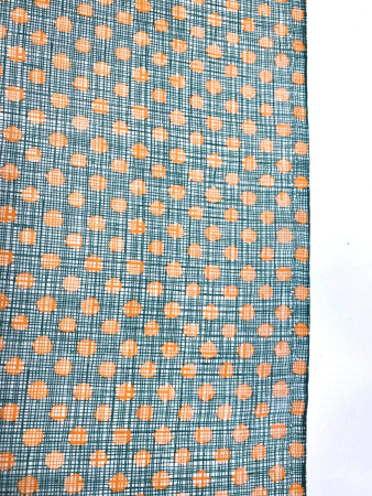 Батист ГОРОШКИ оранжевые