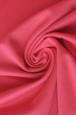 Трикотаж милано однотонный Яркий коралл