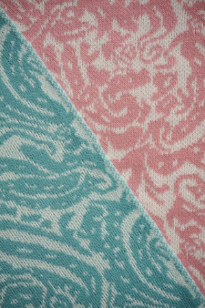 Трикотаж МОРОЗНОЕ УТРО бирюзовый полотно