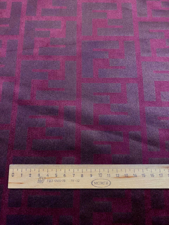 Замша однотонная ЛОГО марсала