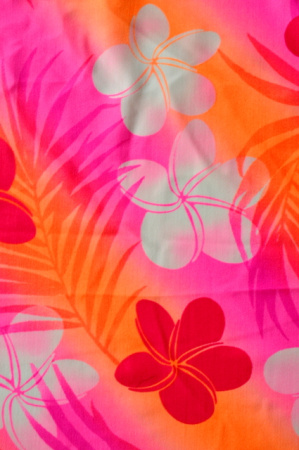 Бифлекс для купальников Микс радужный оранжево-розовый